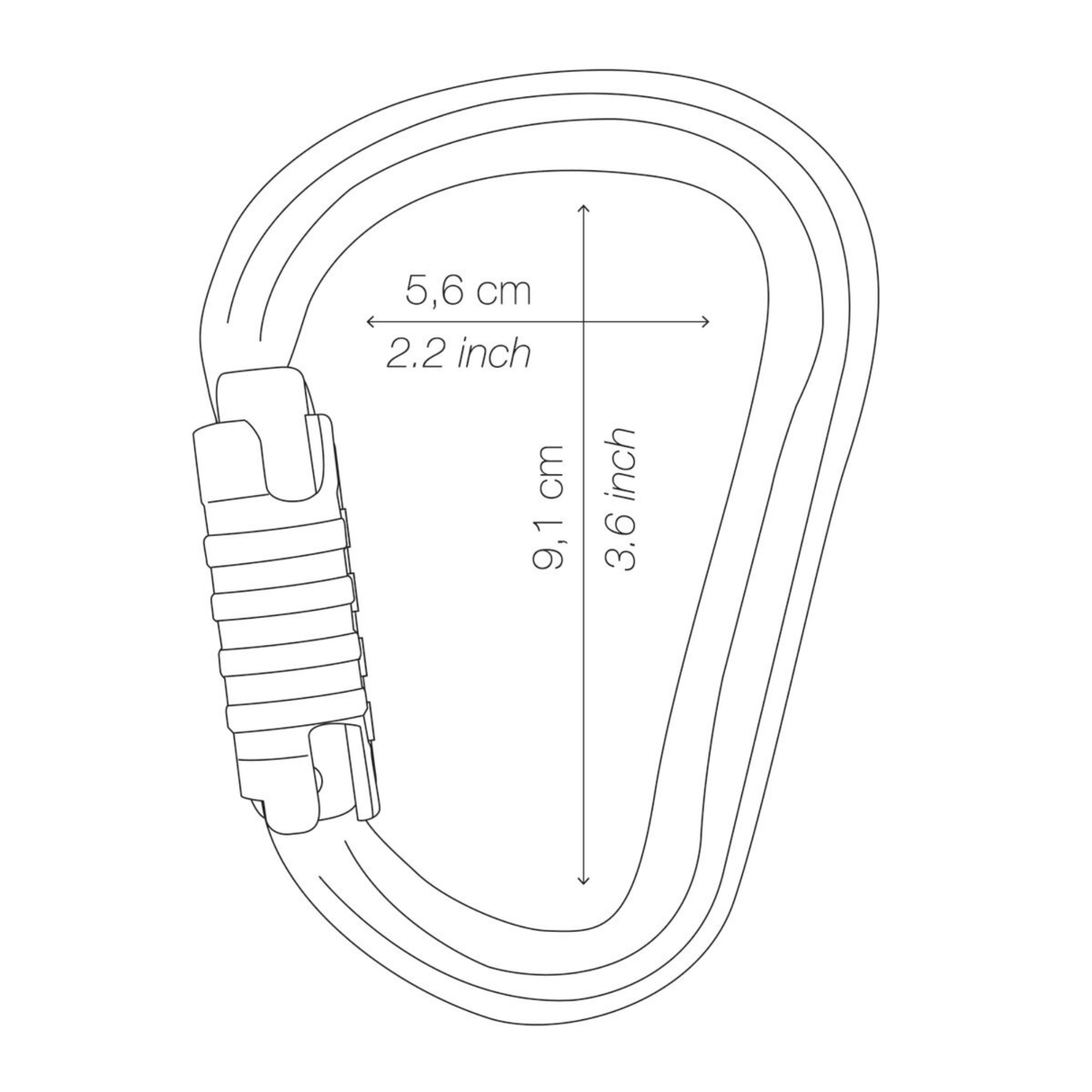Petzl William Karabijnhaak