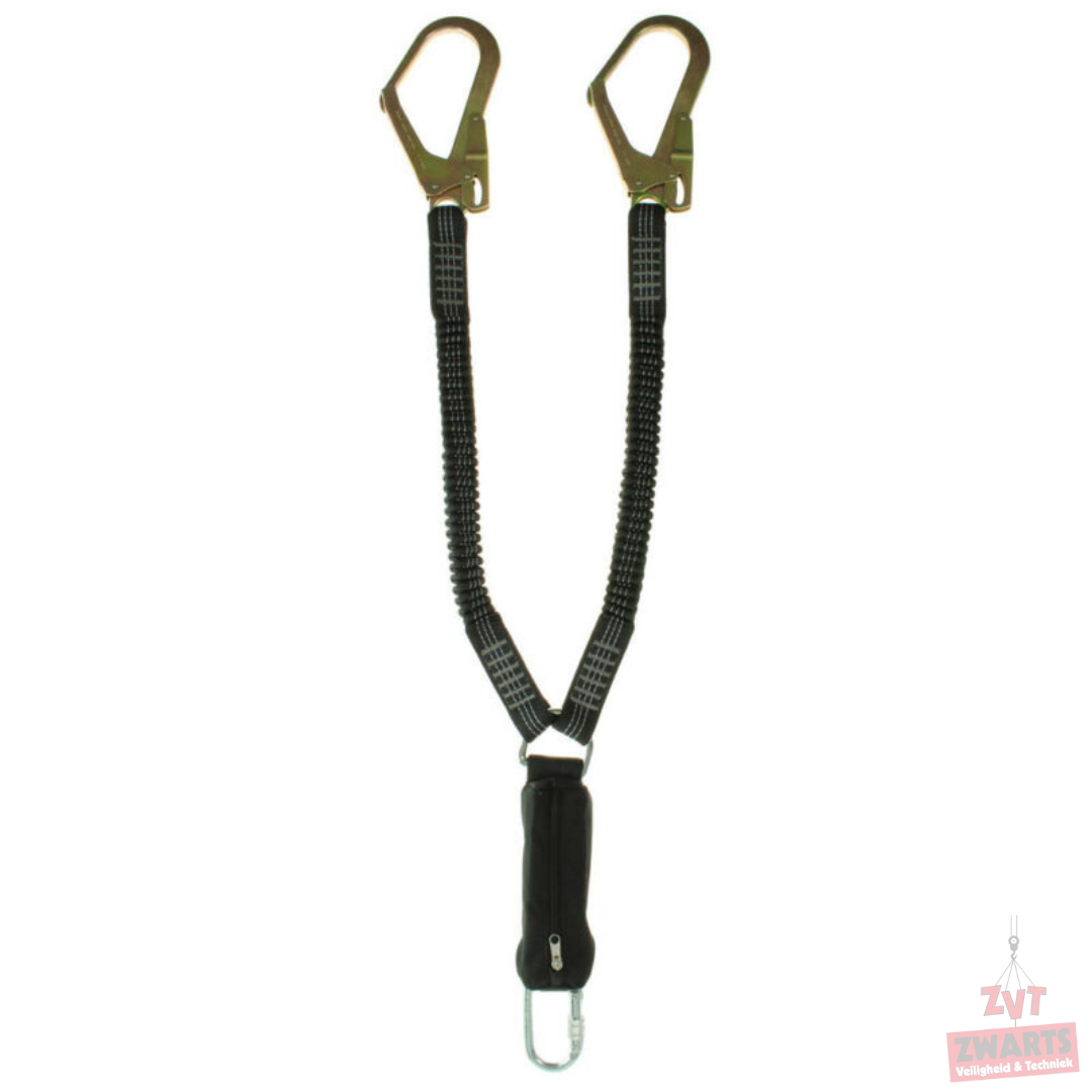 Delta 2 aluminium: elastiche veiligheidslijn 2 meter