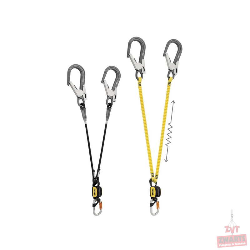 touwen, leeflijnen, valbescherming vallijnen, valpreventie, haken, harnas, veiligheidsgordel, petzl, petzl proffessional