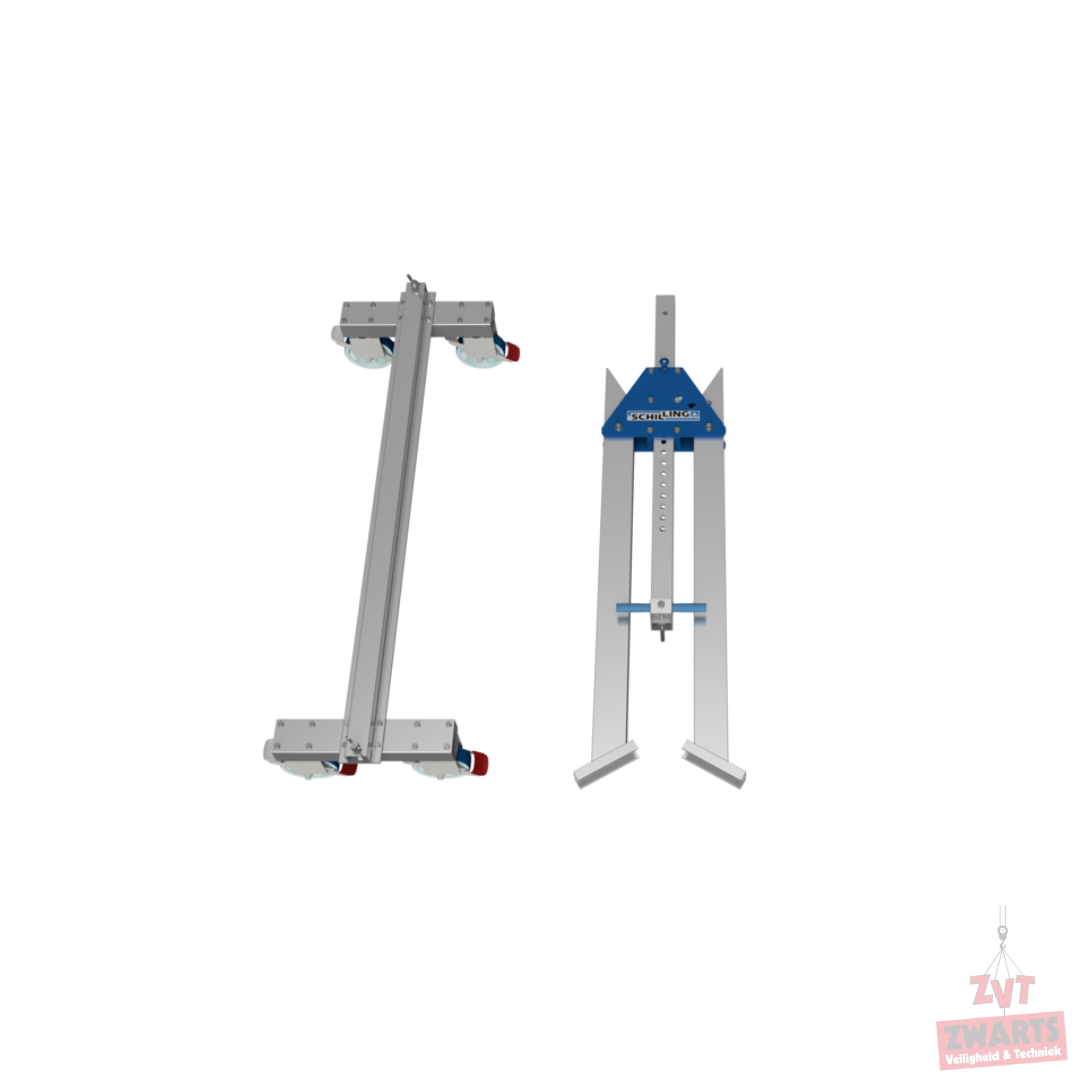 Schilling Aluminium portaalkraan dubbele balk verrijbaar middel