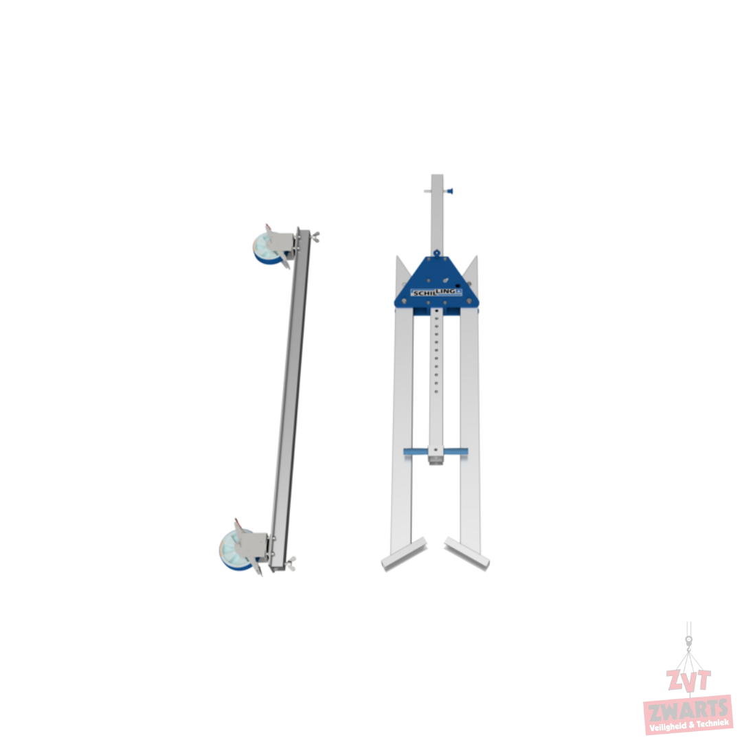 Schilling Aluminium portaalkraan enkele balk verrijbaar middel