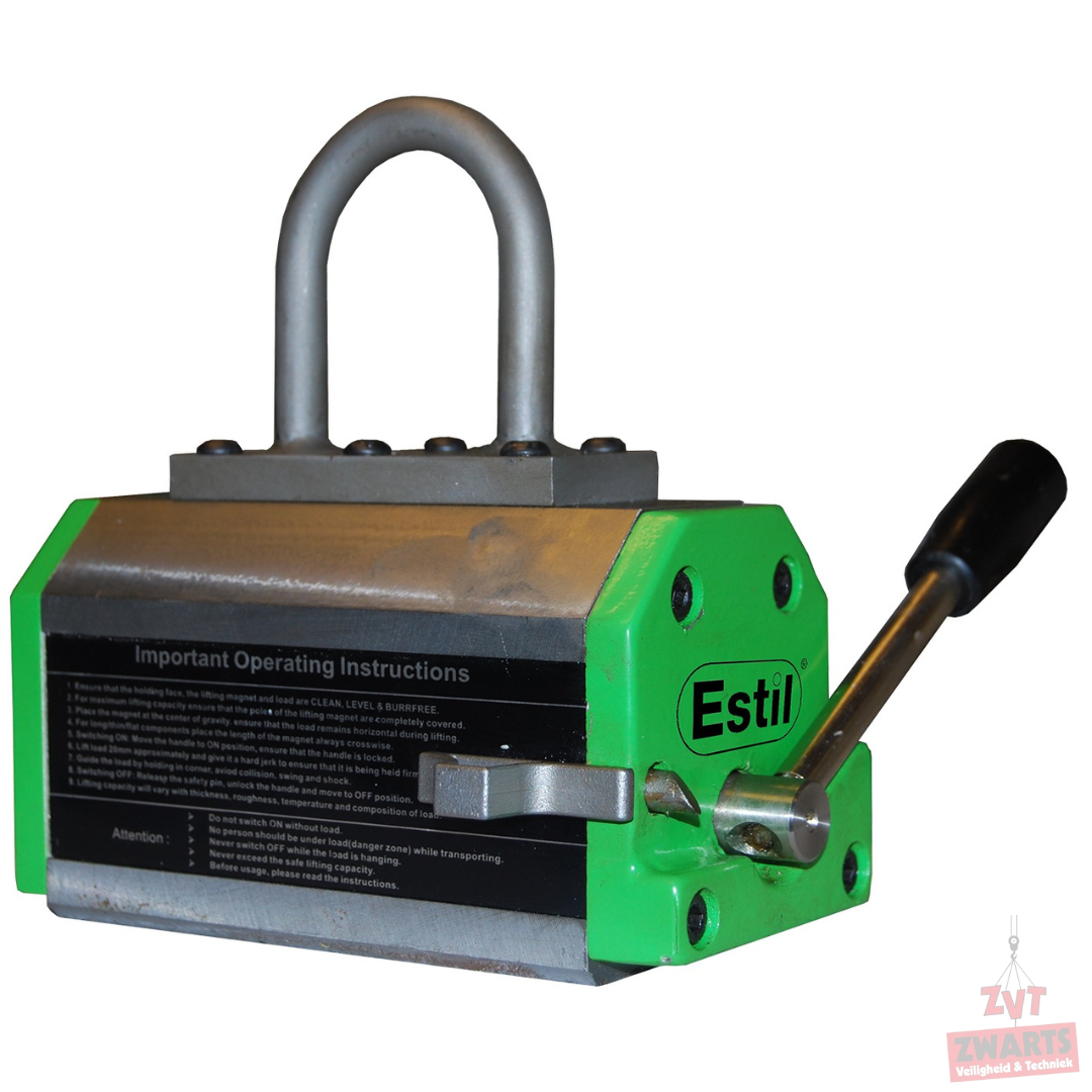Hefmagneet met vast hijsoog 0.2 - 0.1 ton