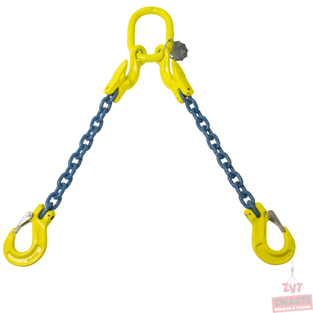 Ketting 2-sprong met inkorthaak - 13mm - 9.5/6.7 Ton