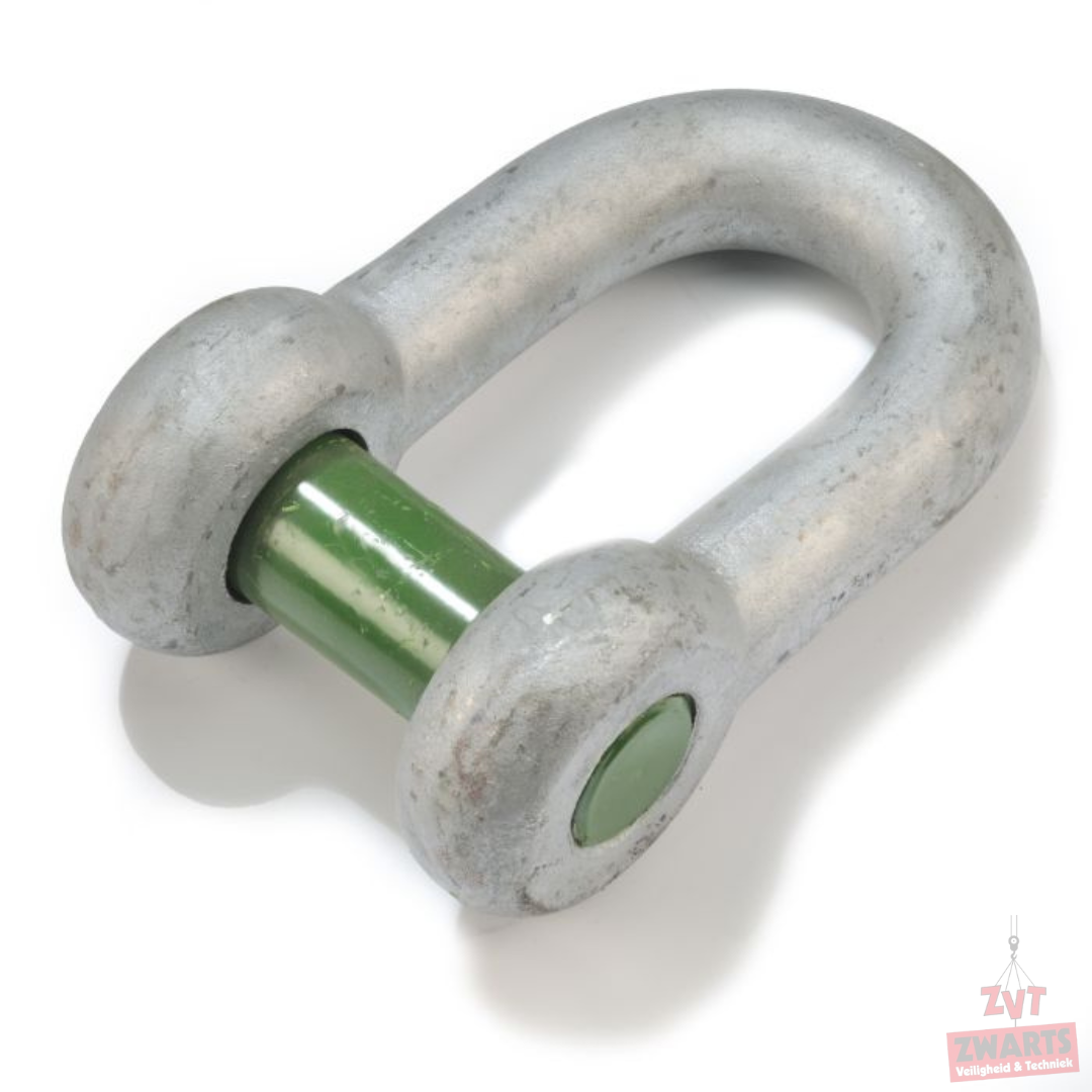 Green Pin D-sluiting - verzonken kop - vierkant gat