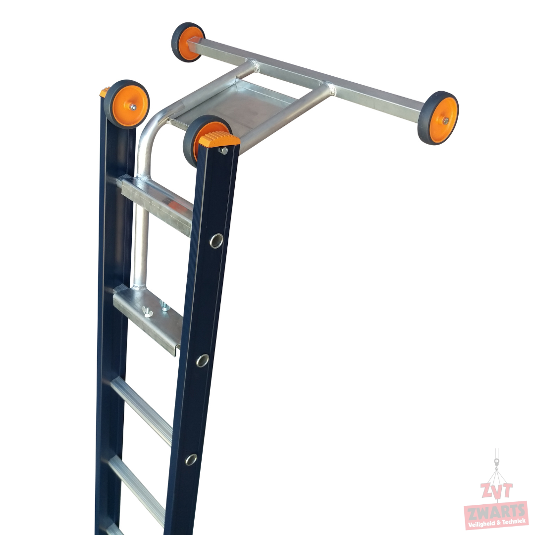 Aluminium afhouder met wiel