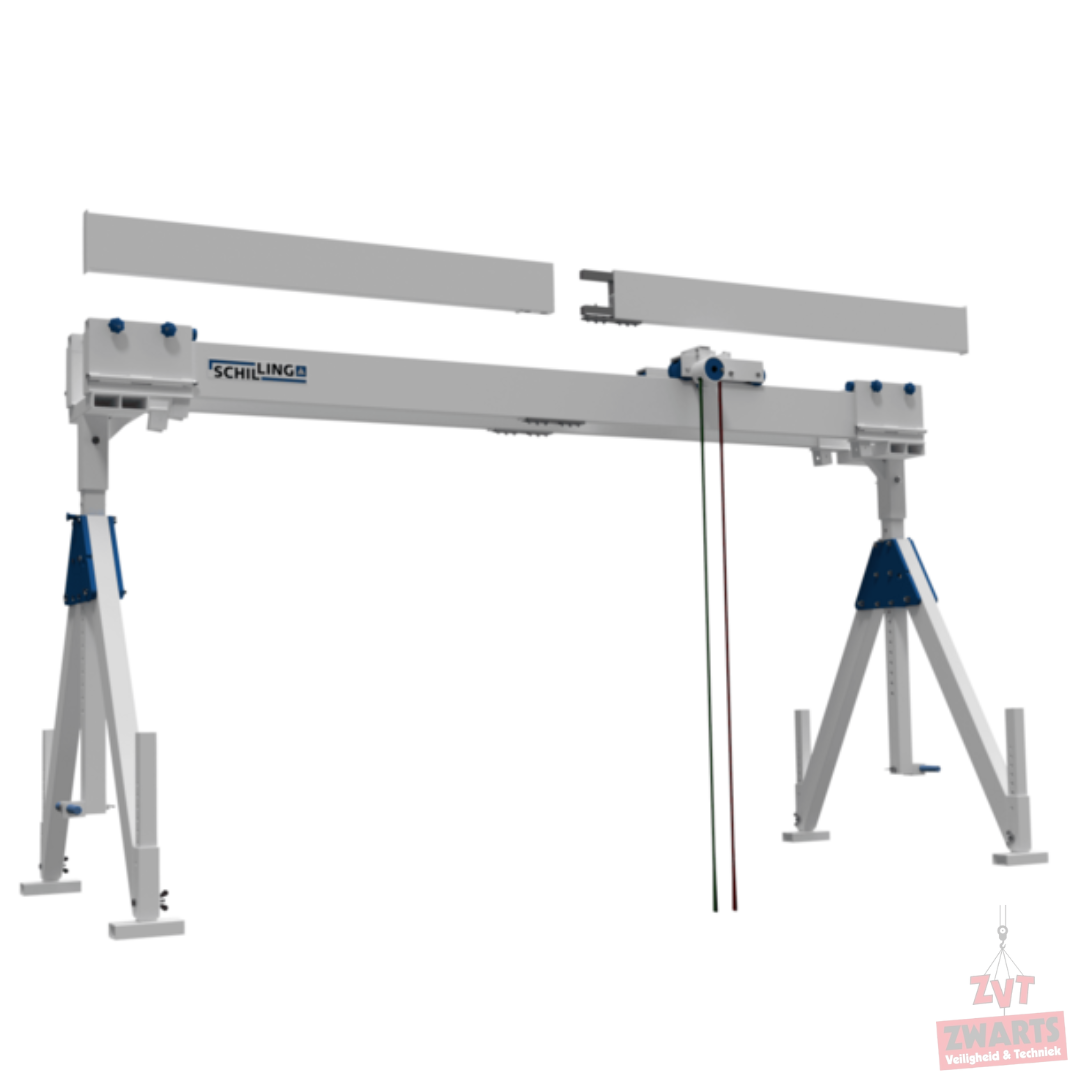Schilling Aluminium portaalkraan enkele balk  Groot